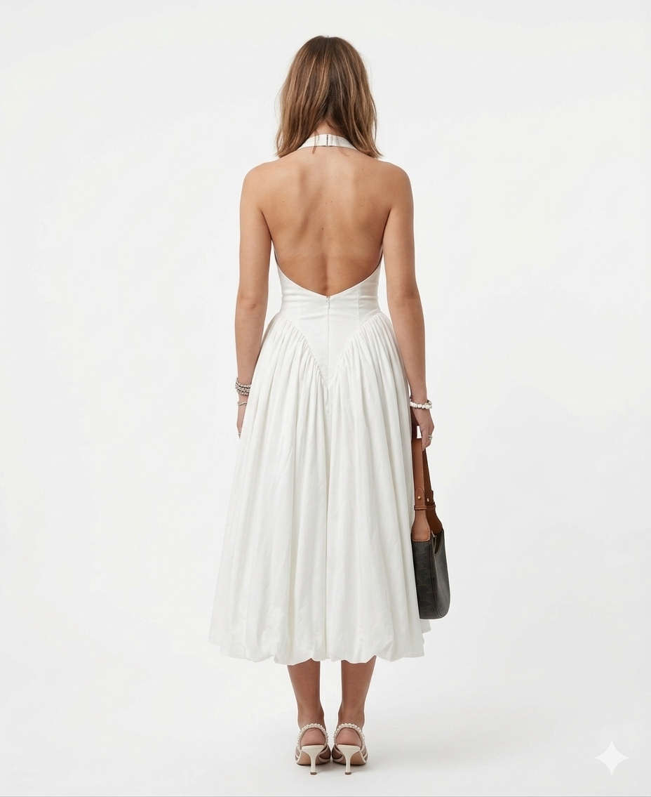 ADELINA™ | VESTIDO MAXI PURO