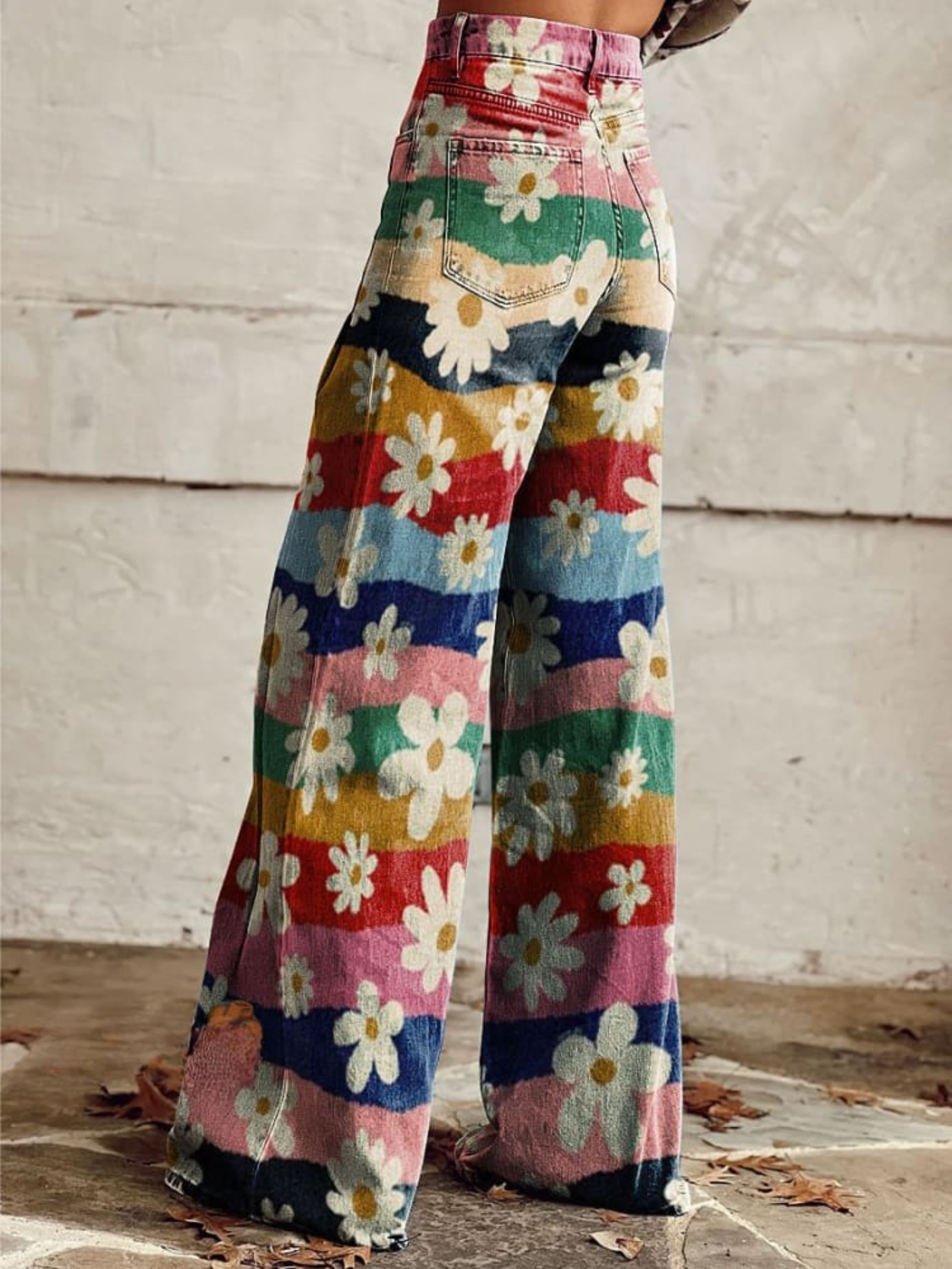 Leon - Elegantes pantalones florales