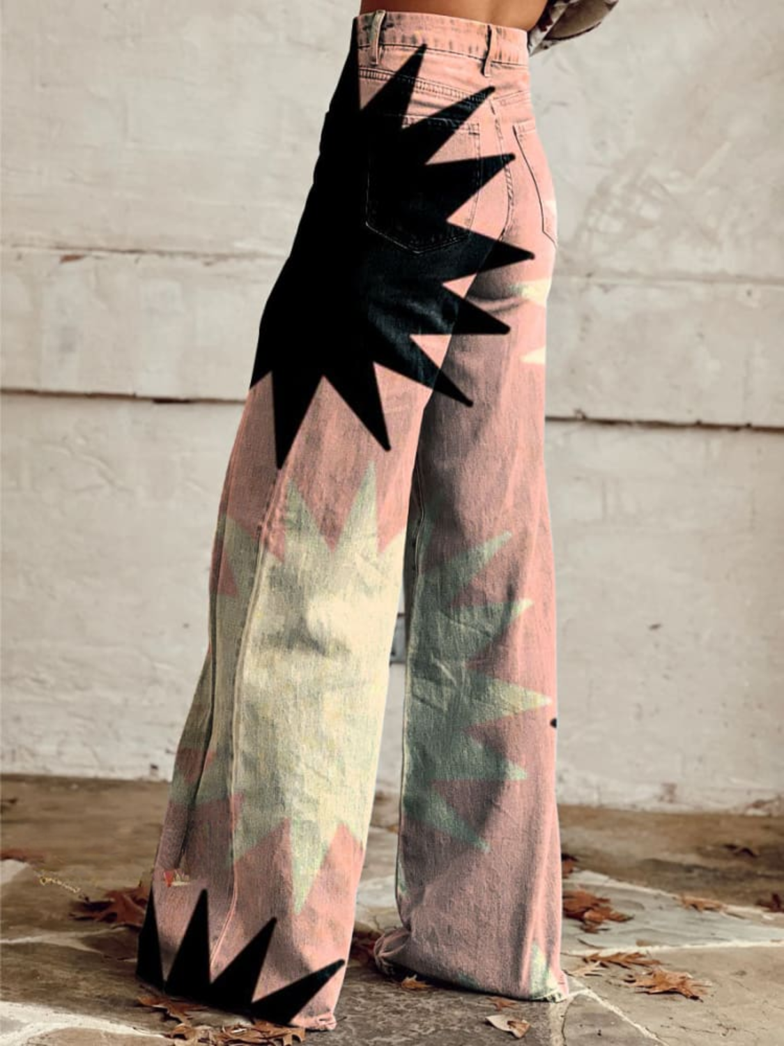 Blanca - Pantalones elegantes de estilo bohemio