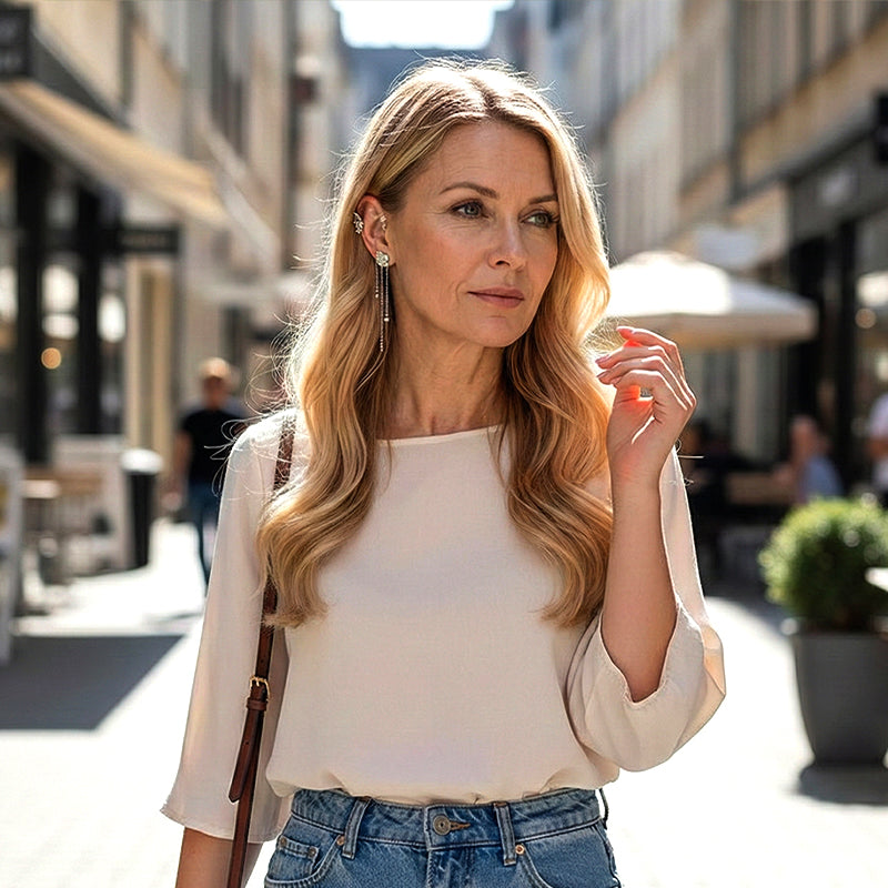 💕Especial San Valentín: 50 % de descuento💕Pendientes sencillos con motivos de mariposas y flores y borlas: elegantes y cómodos, sin necesidad de perforarse las orejas