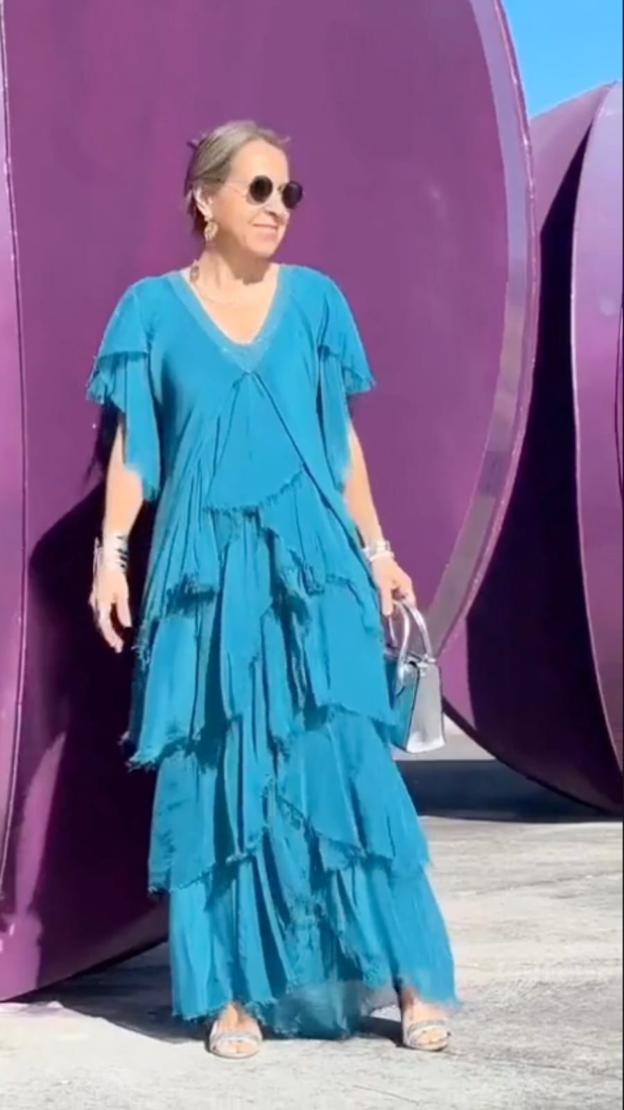 VESTIDO MAXI LUNA DRAPEADO