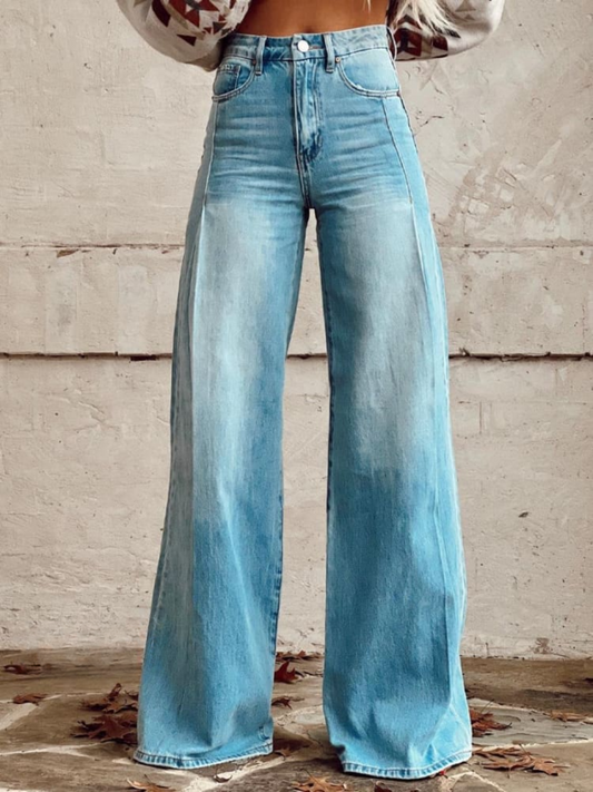 Lucia - Elegantes pantalones de pierna ancha