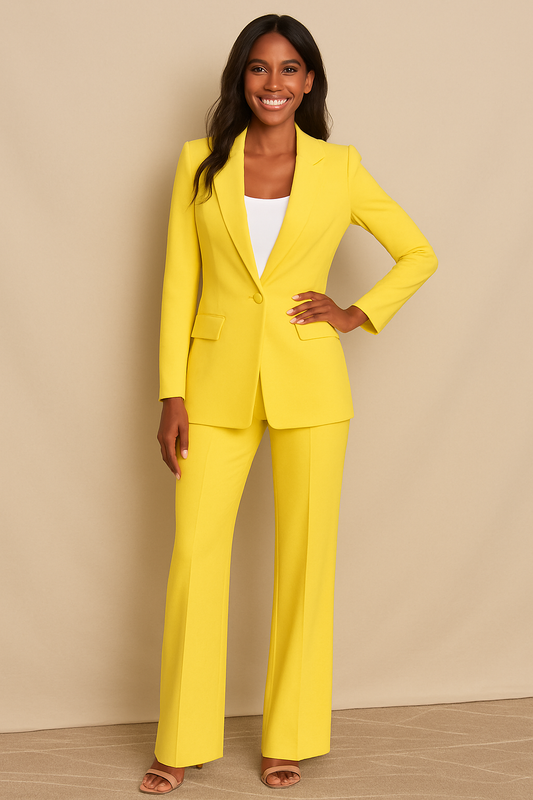 JAYA™ | CONJUNTO ELEGANTE DE BLAZER Y PANTALÓN PARA MUJER CON DISEÑO CLÁSICO Y SOFISTICADO