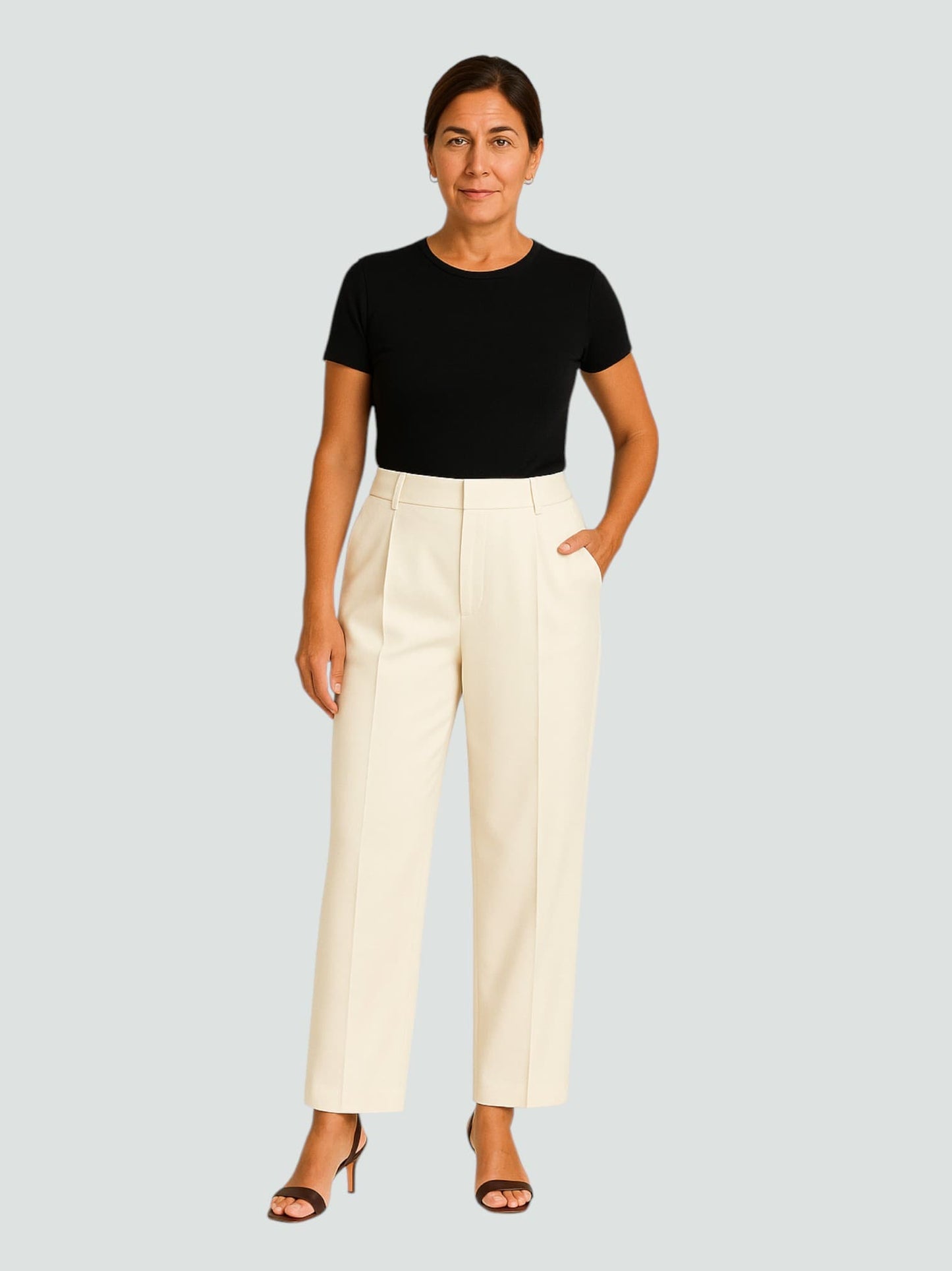 INÉS | PANTALÓN RECTO DE TIRO ALTO