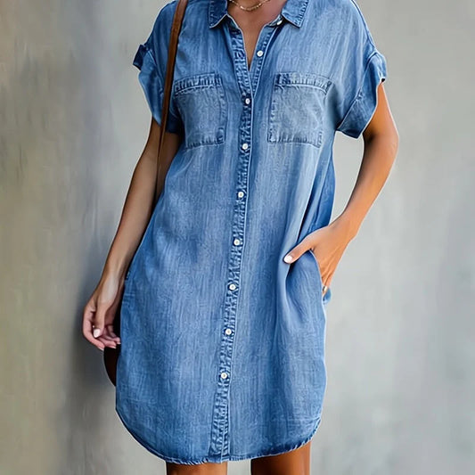 Helen™ | Vestido camisero abotonado