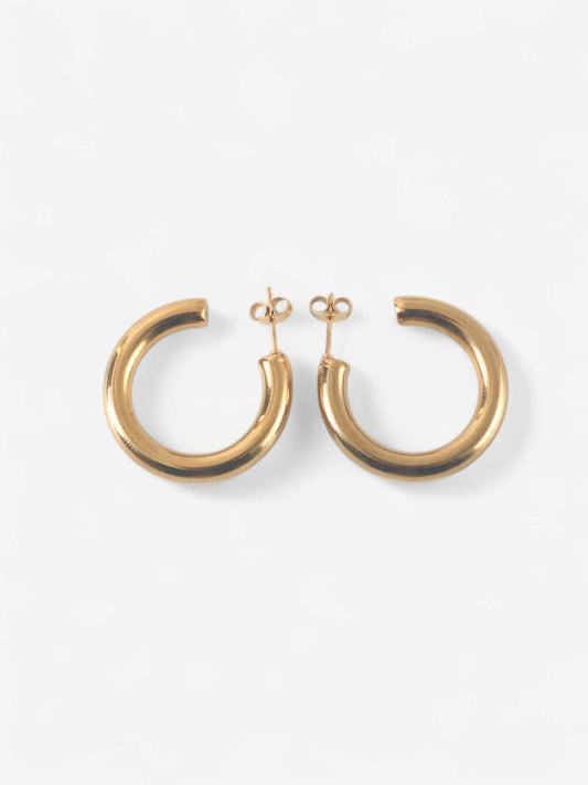 VITA | AROS GRUESOS DORADOS CON ACABADO PULIDO