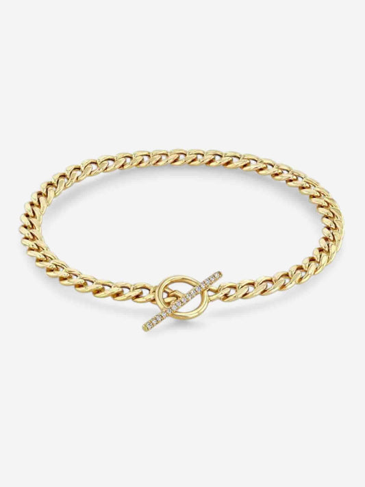 NOVA TOGGLE | PULSERA CON CIERRE DE ZIRCONIA Y FUERZA RADIANTE