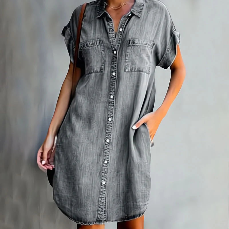 Helen™ | Vestido camisero abotonado
