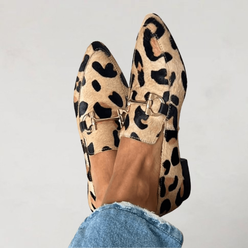 Aurora™ | Mocasines de leopardo elegantes y cómodos