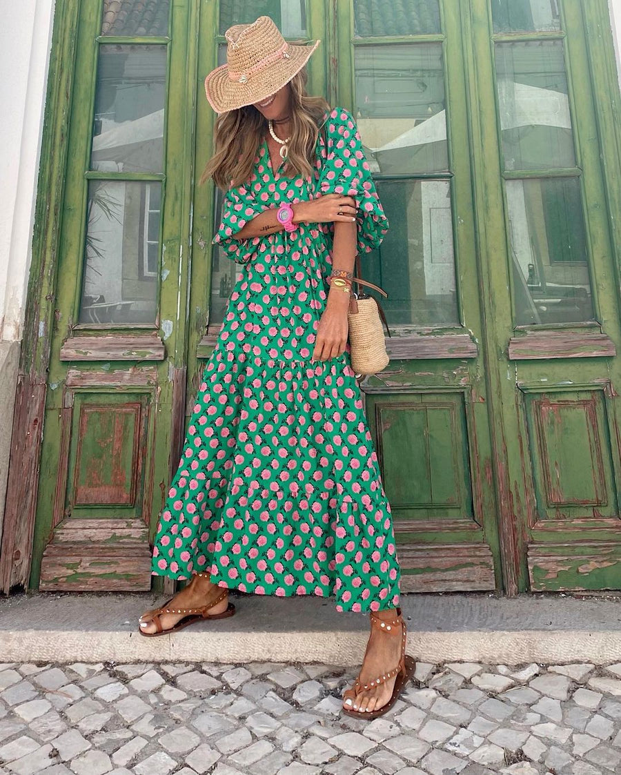 ISABEL™ | VESTIDO LARGO BOHEMIO