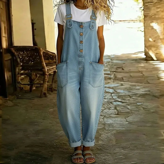 Adara™ | Peto vintage de algodón suave con efecto vaquero