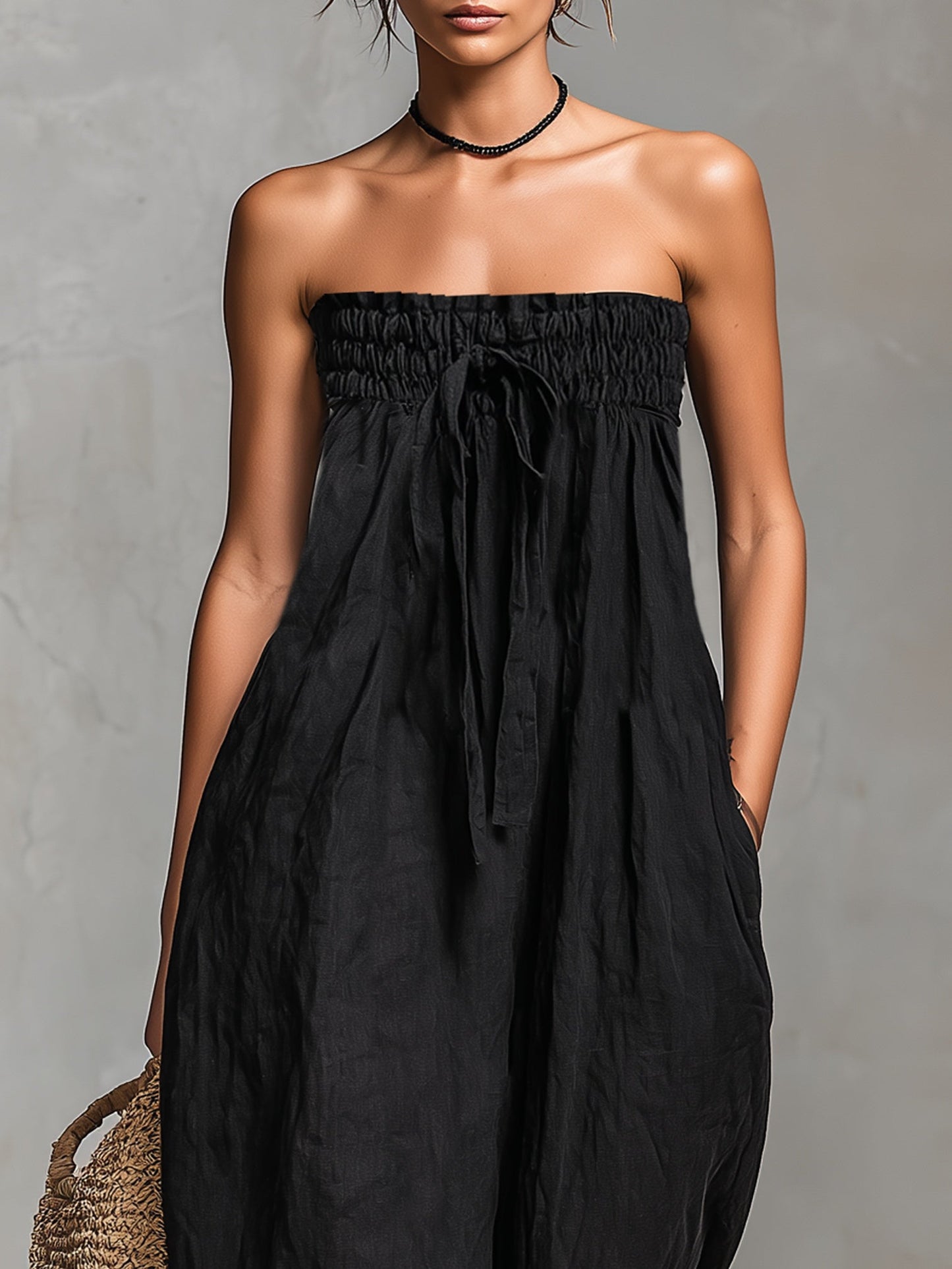 Nina || Elegante mono sin tirantes